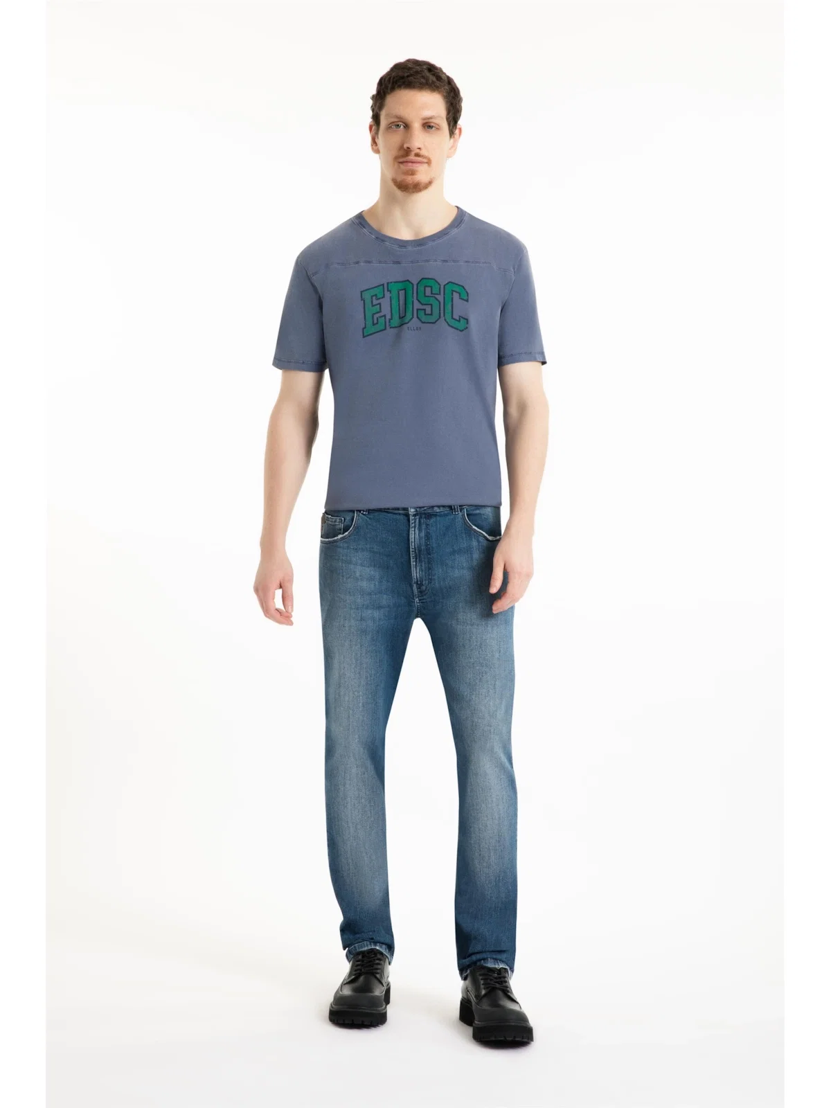 Calça High Comfort Stretch Skinny Lav.Medio Grampos — imagem 1