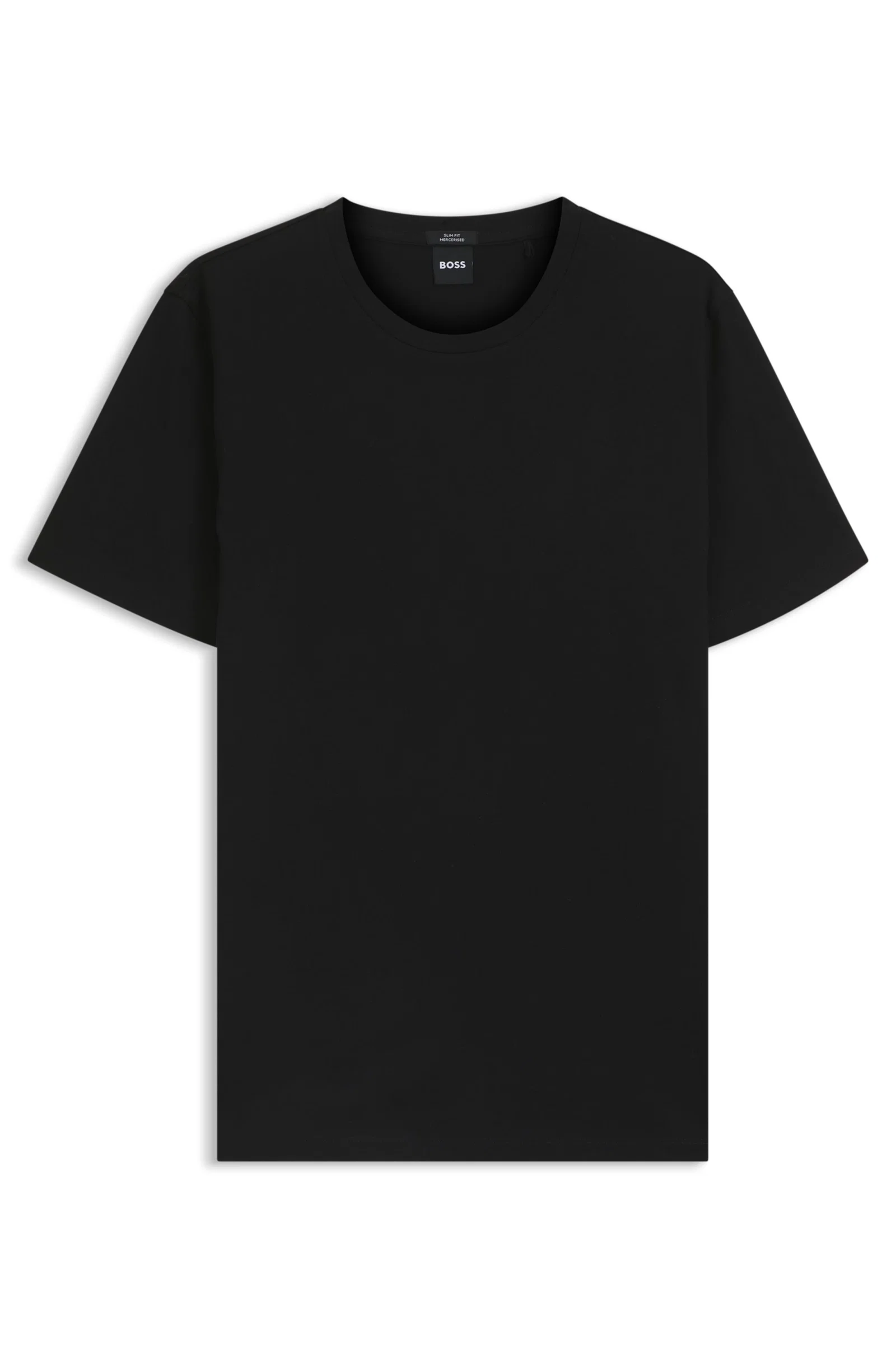 Camiseta De Mangas Curtas Slim Fit Em Algodão Mercerizado — imagem 1