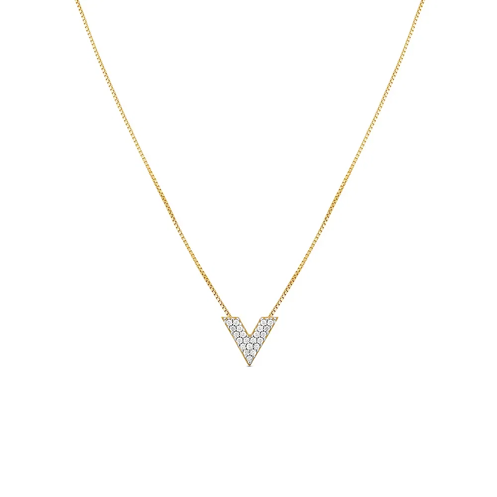 Colar Vivara em Ouro Amarelo 18k com Diamantes, 45cm — imagem 1