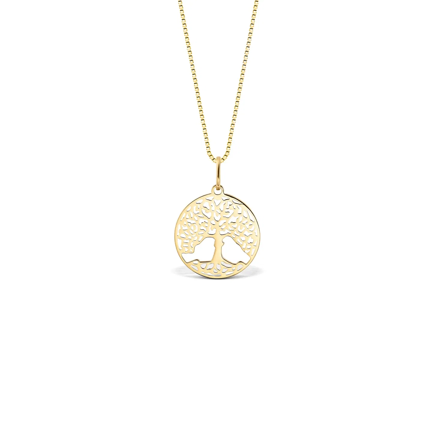 Pingente Medalha Árvore da Vida em Ouro Amarelo 18k, 20mm — imagem 1