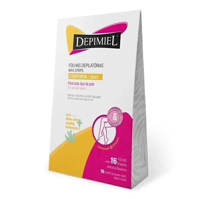Folhas Depilatórias Corporais Depimiel 16 Unidades