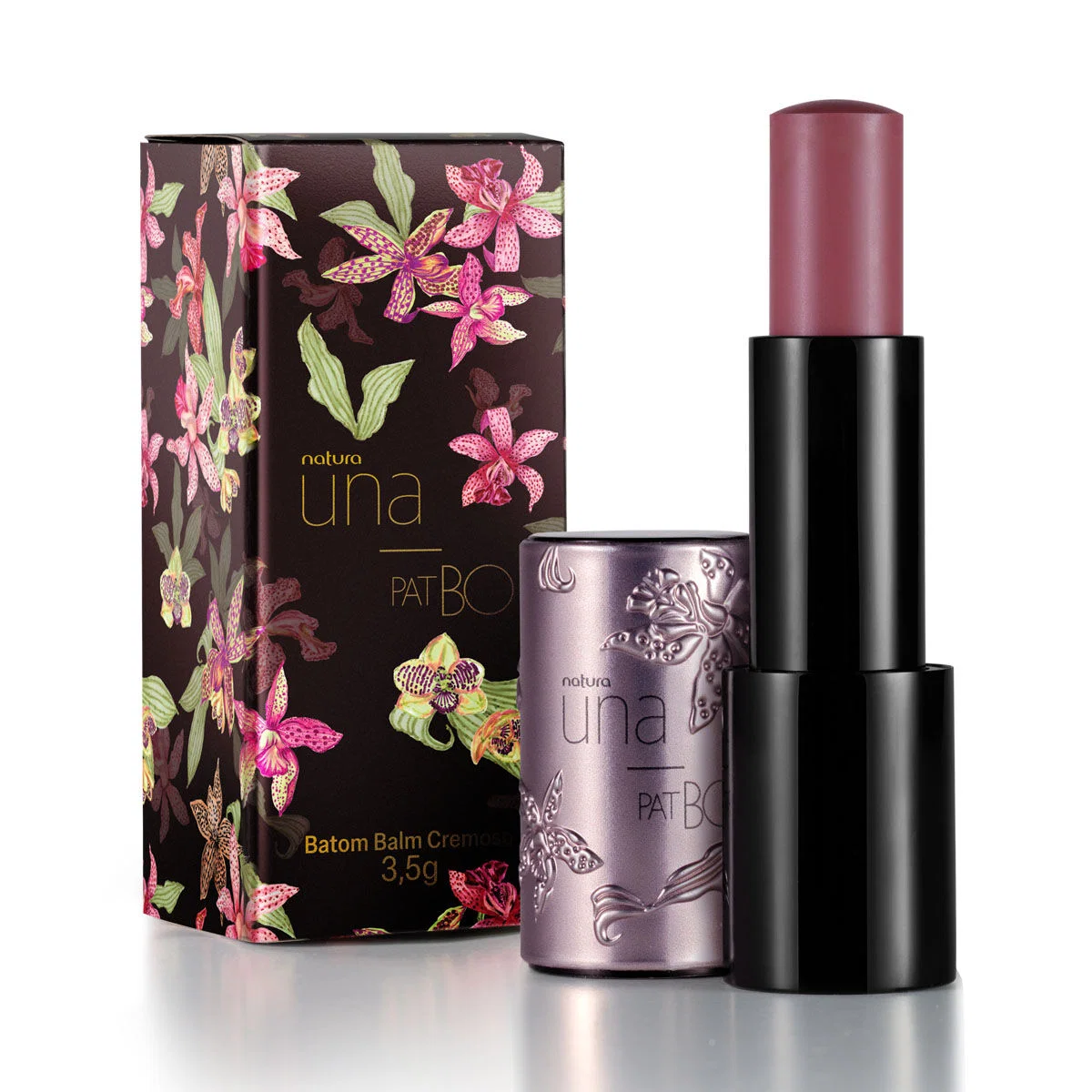 Batom Balm Natura Una e PatBO Rose 5g — imagem 1