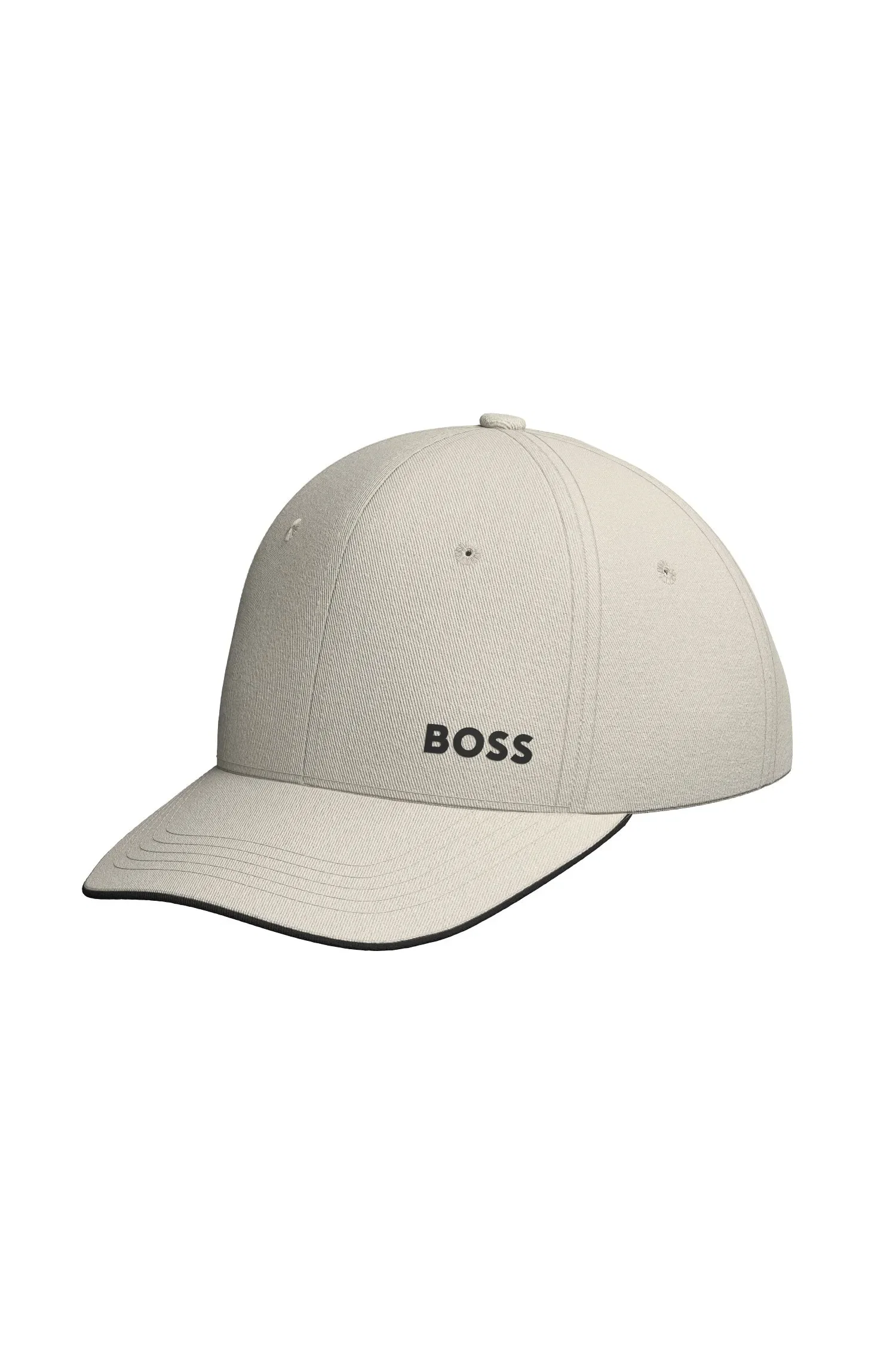 Boné Em Sarja De Algodão Com Logo Impresso