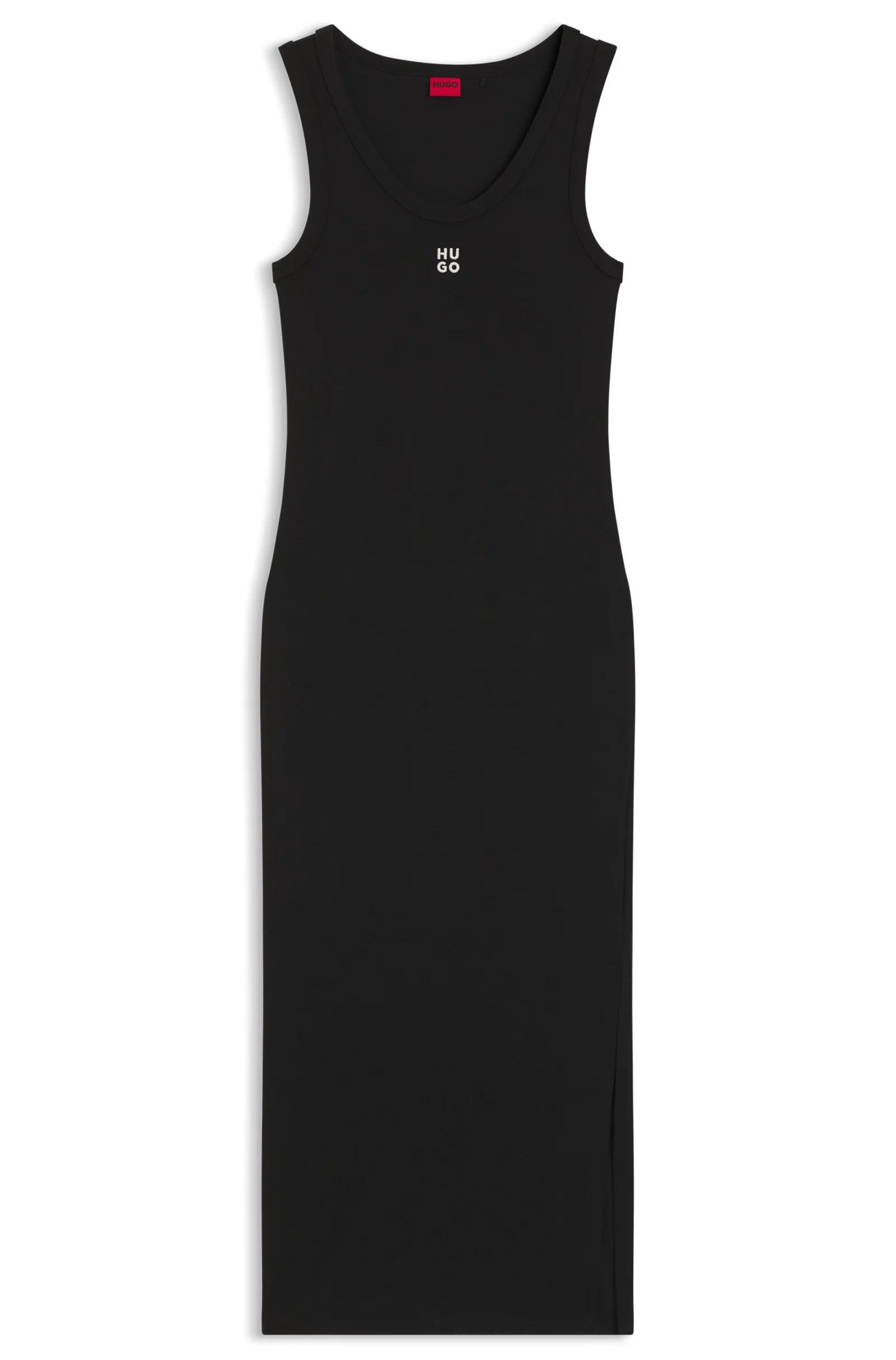 Vestido Midi Em Jersey De Algodão Com Logo Sobreposto — imagem 1