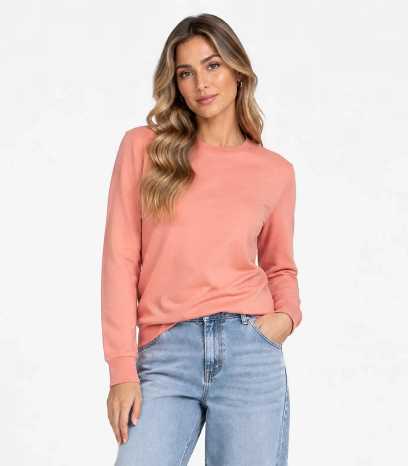 Blusão Feminino Básico Rovitex Rosa — imagem 1