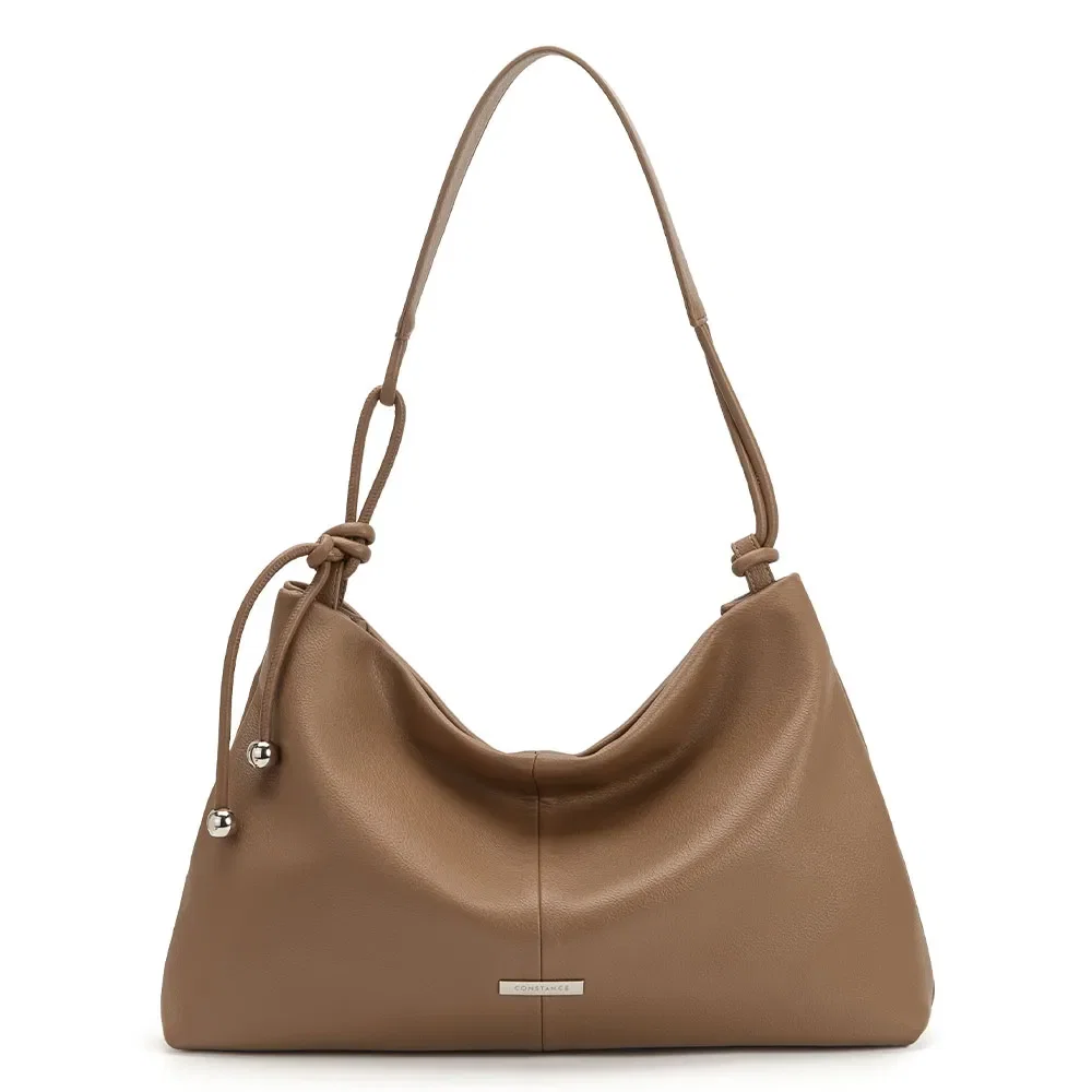 Bolsa Hobo Alça Cordão Marrom