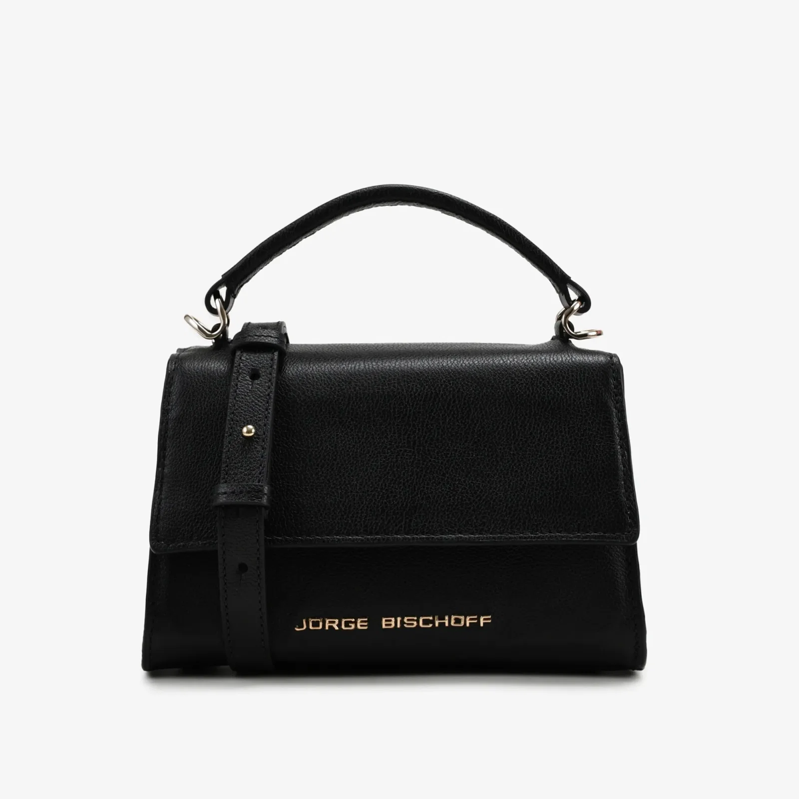 Bolsa Satchel Preto Couro