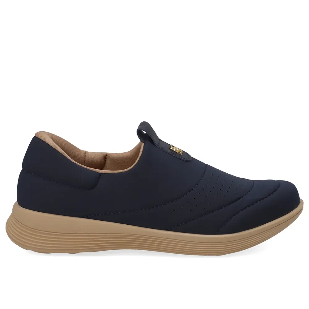 Tênis Slip On Elastano Azul