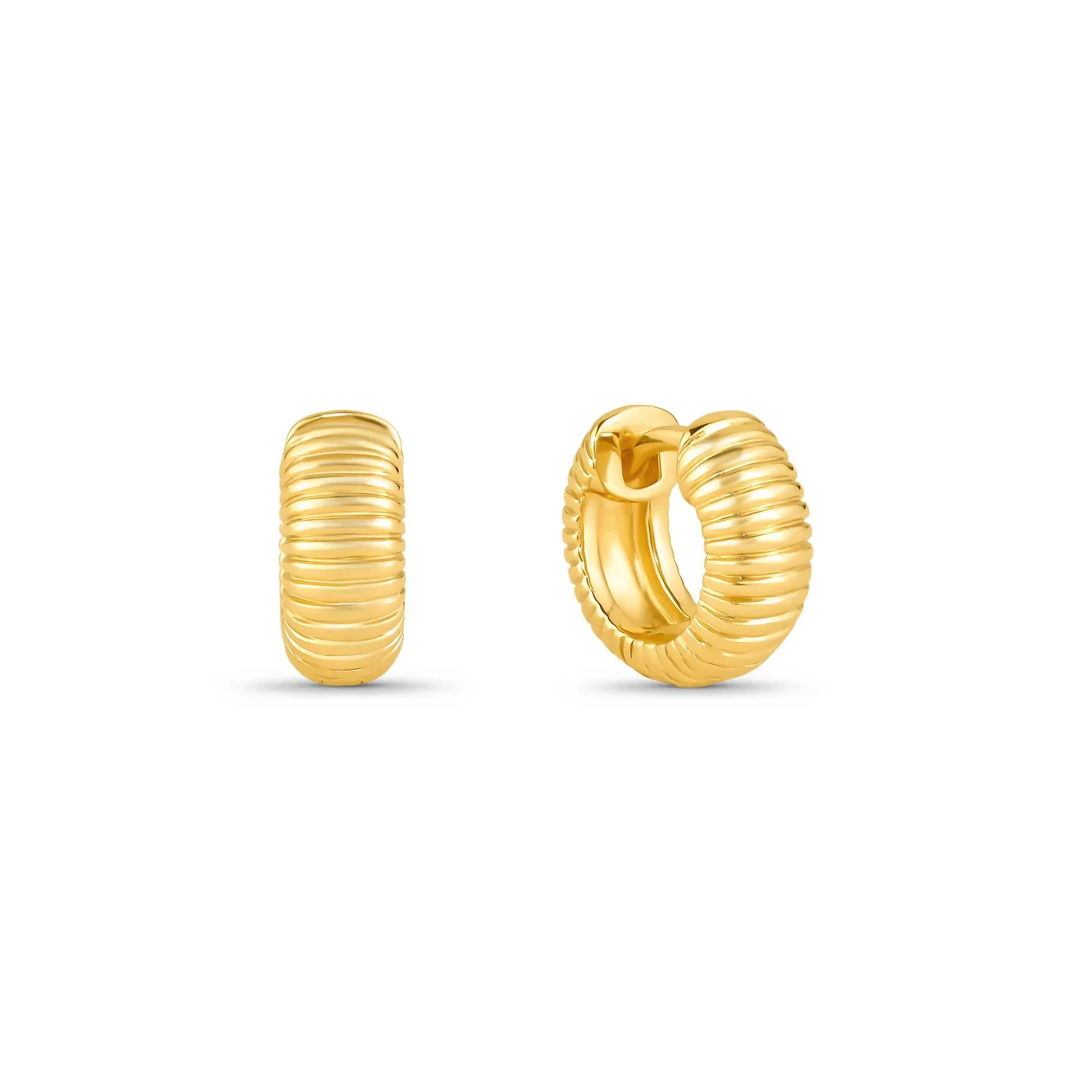 Argola Life em Prata 925 com Banho de Ouro Amarelo 18k, 12mm — imagem 1