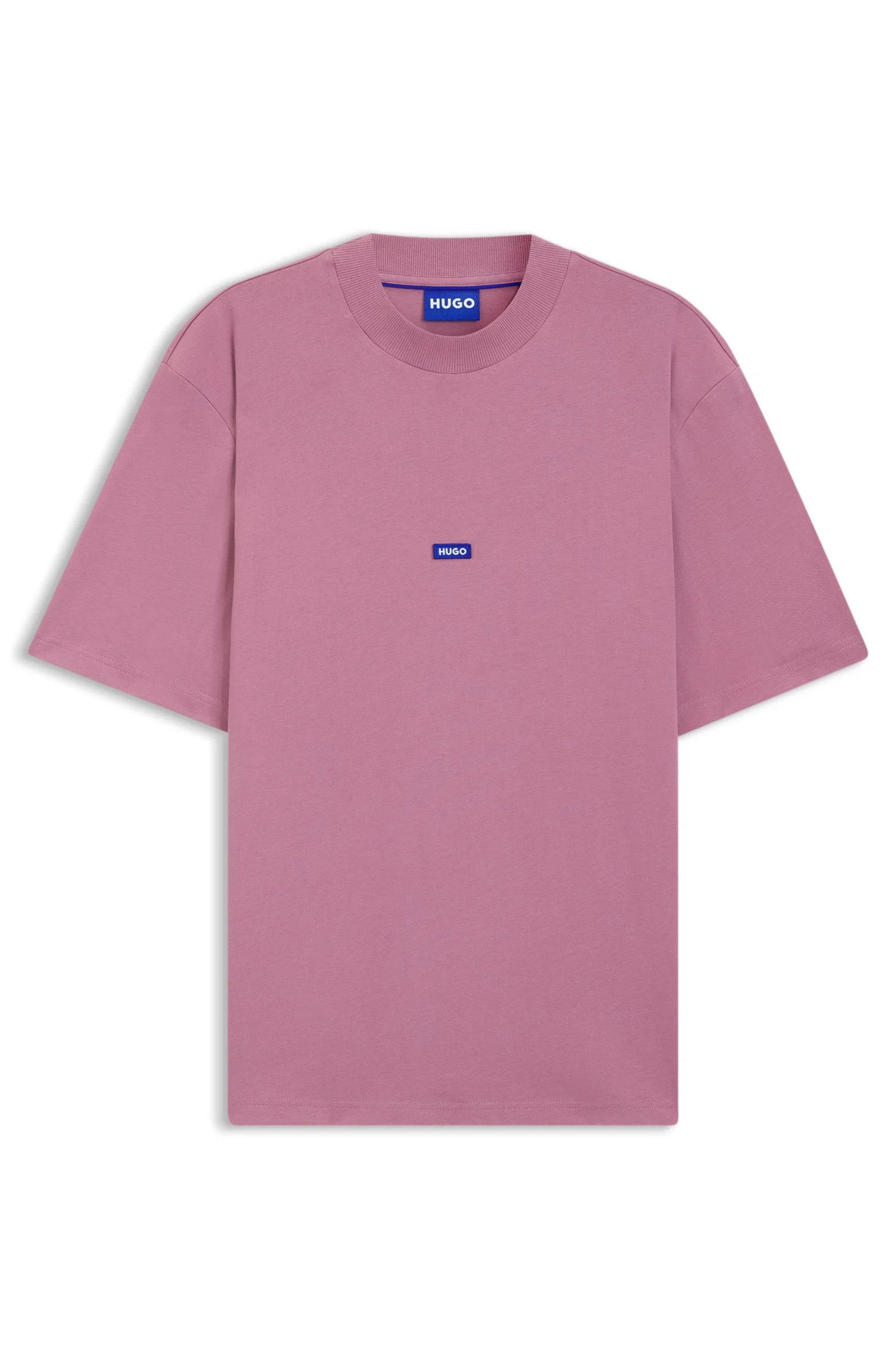 Camiseta Regular Fit Em Algodão Com Logo