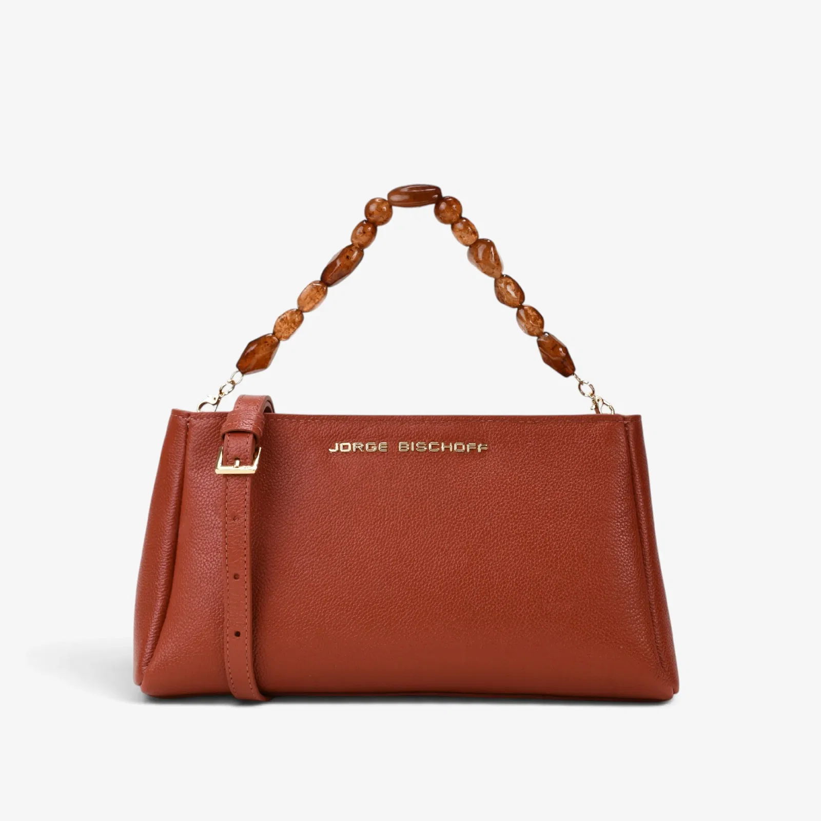 Bolsa Transversal Caramelo Argila Couro