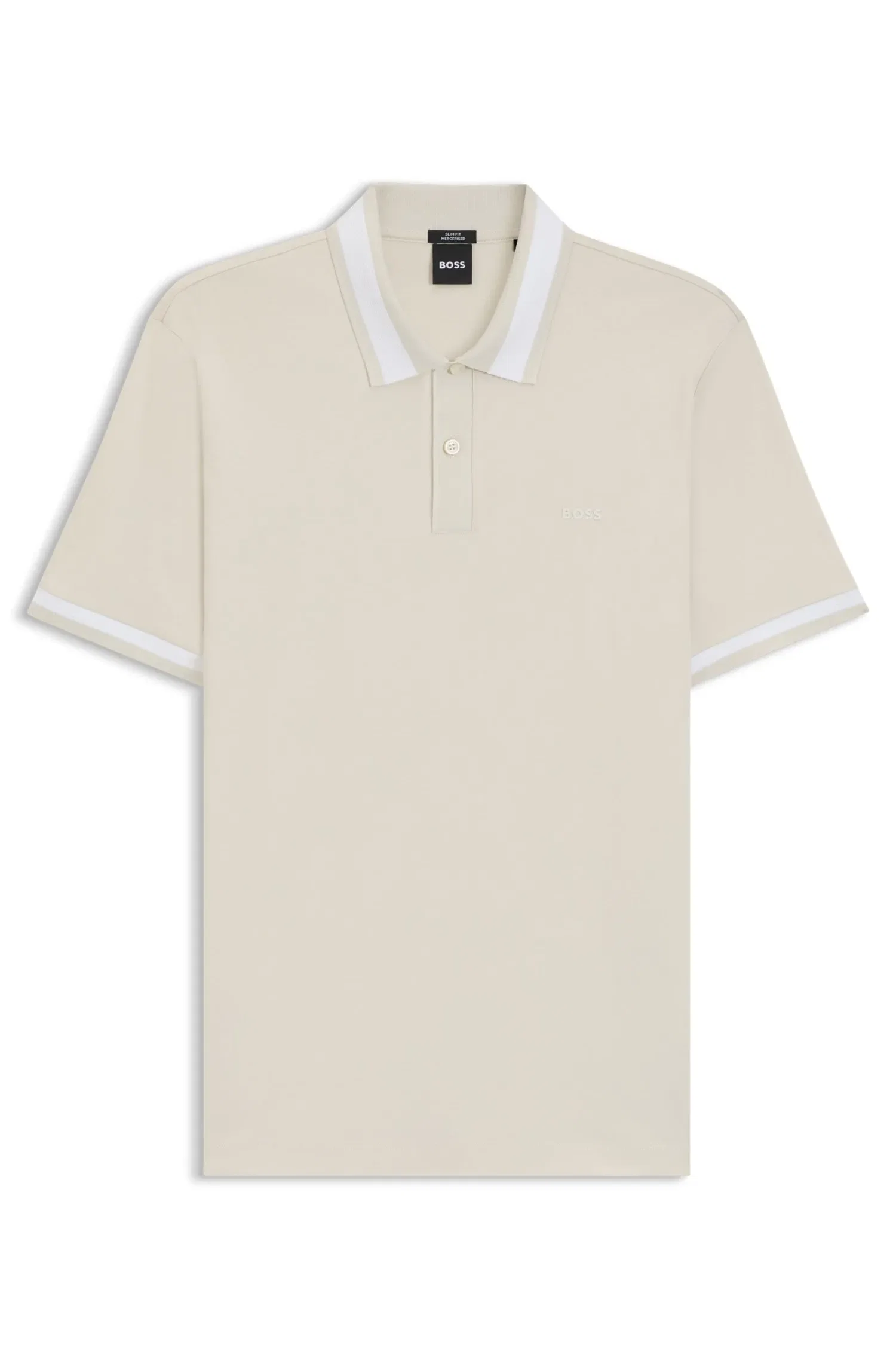 Polo Slim Fit Em Algodão Mercerizado — imagem 1