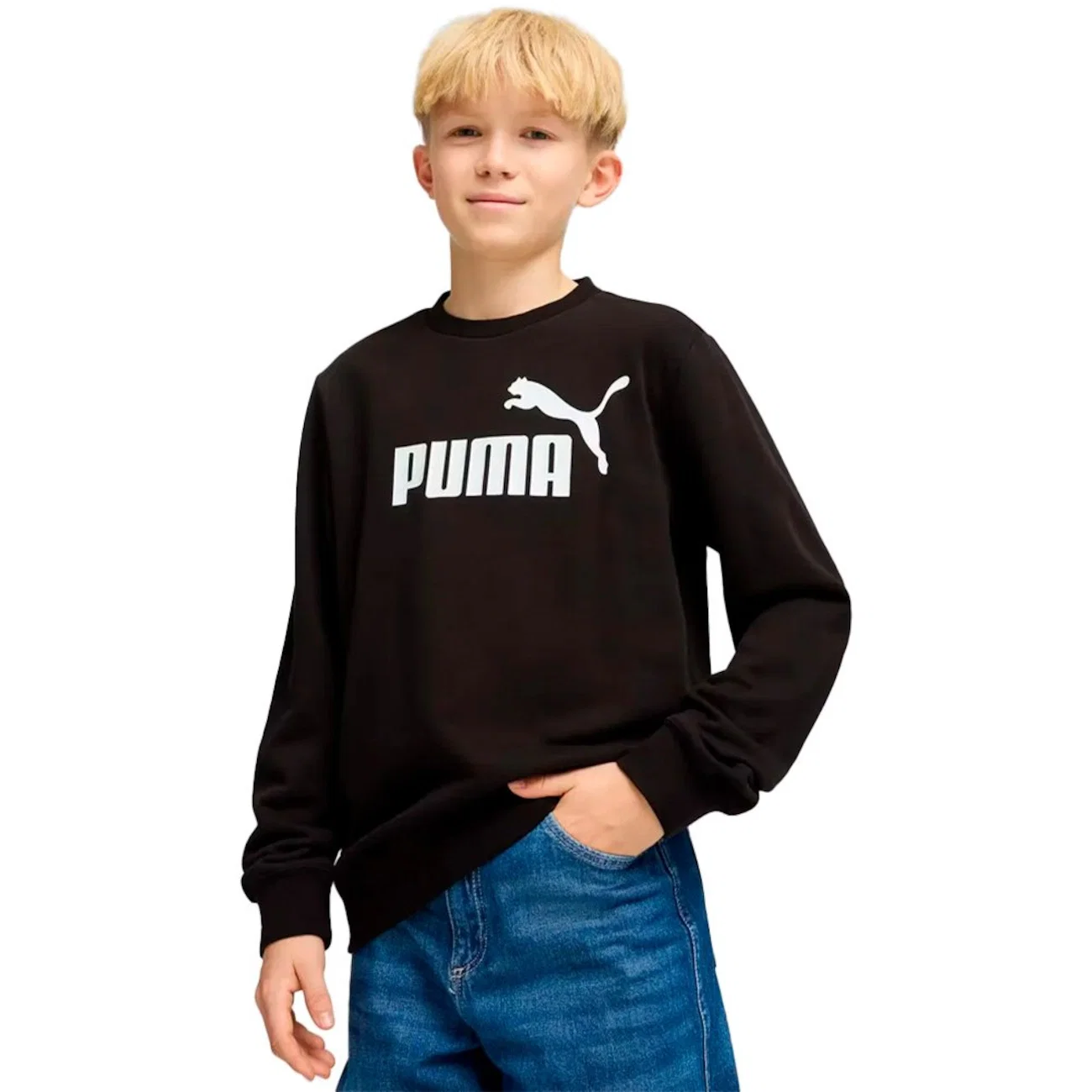 Blusão Puma Ess NO.1 Logo Crew - Infantil
