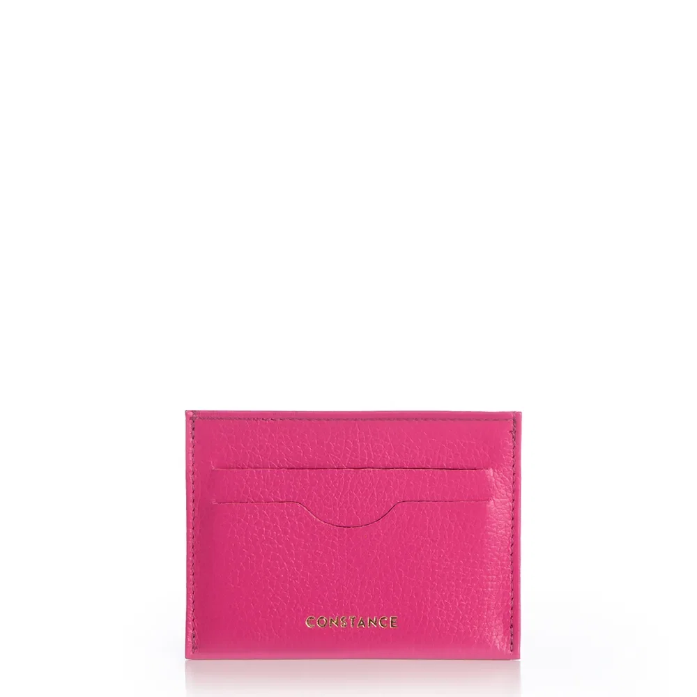 Porta-Cartões Couro Rosa — imagem 1
