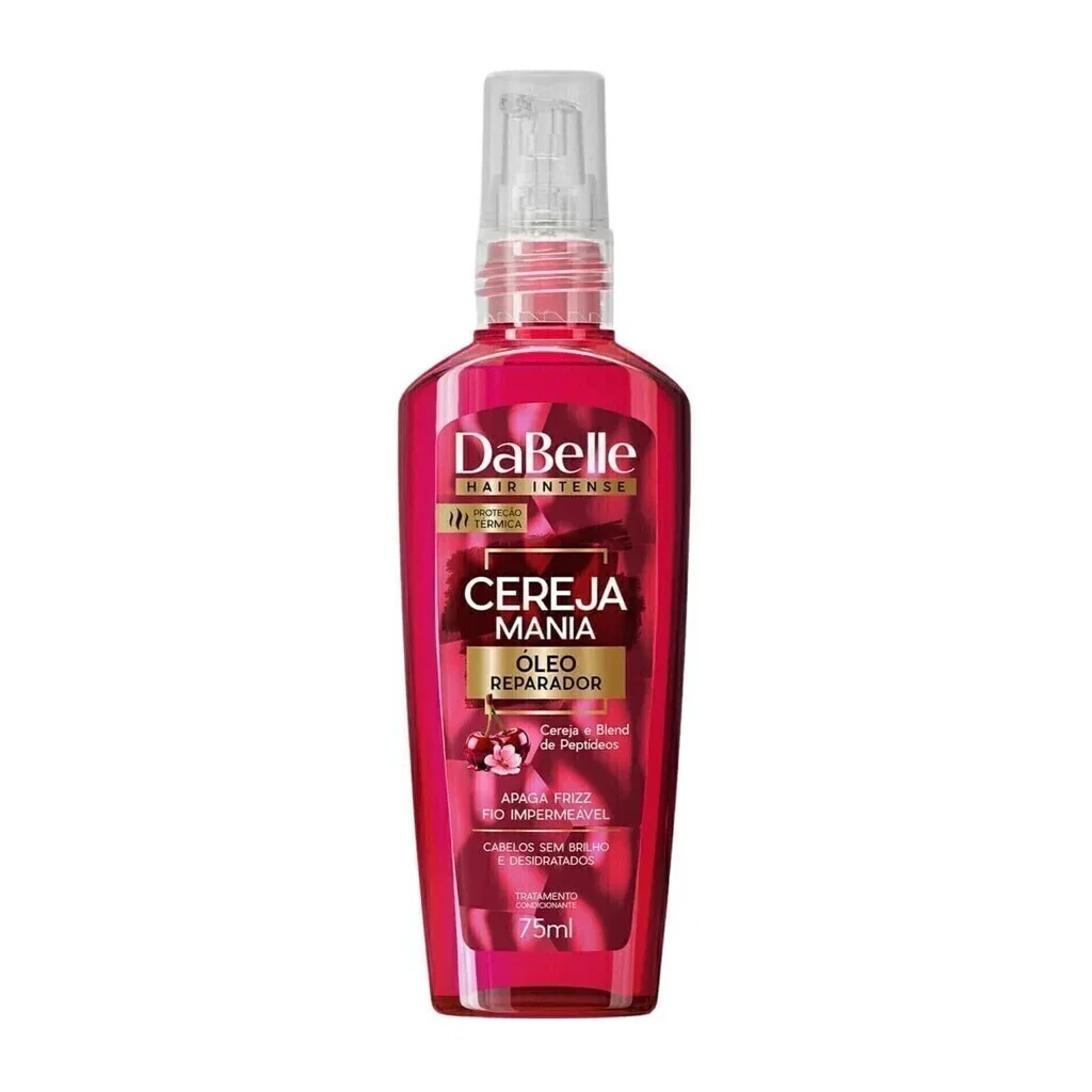Óleo Reparador Dabelle Hair Intense Cereja Mania 75ml