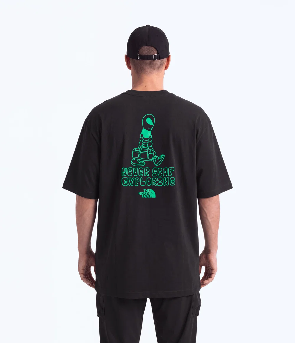 Camiseta Masculina Celestial Drift Oversized Tee TNF Black