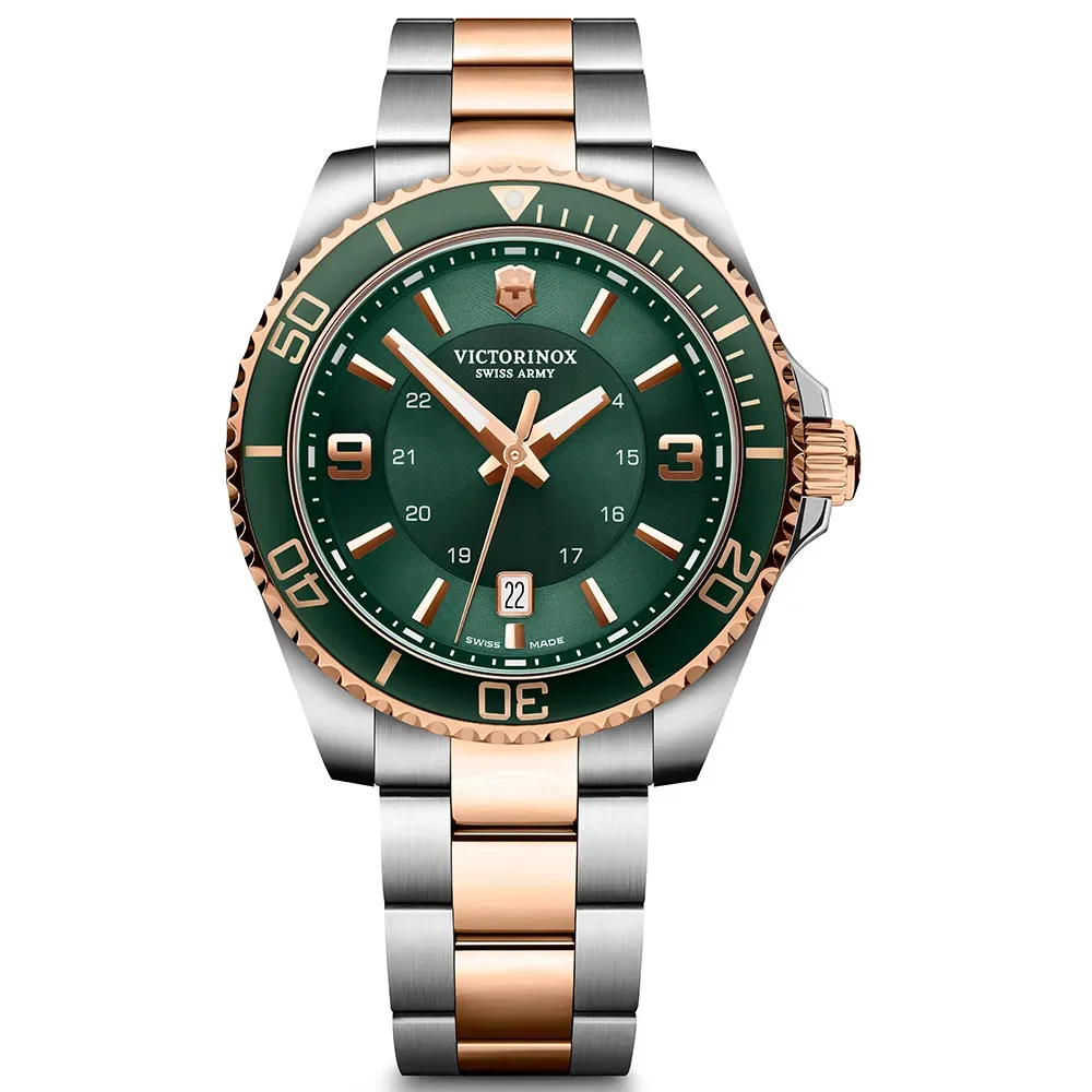 Relógio Victorinox Maverick Masculino Aço Prateado Rosé 242008