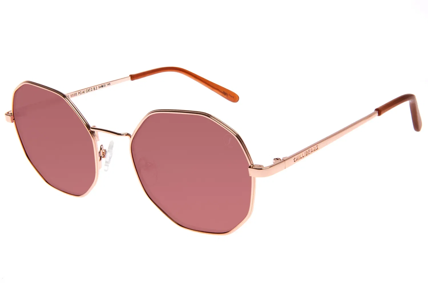 Óculos de Sol Feminino Chilli Beans Hexagonal Rosé