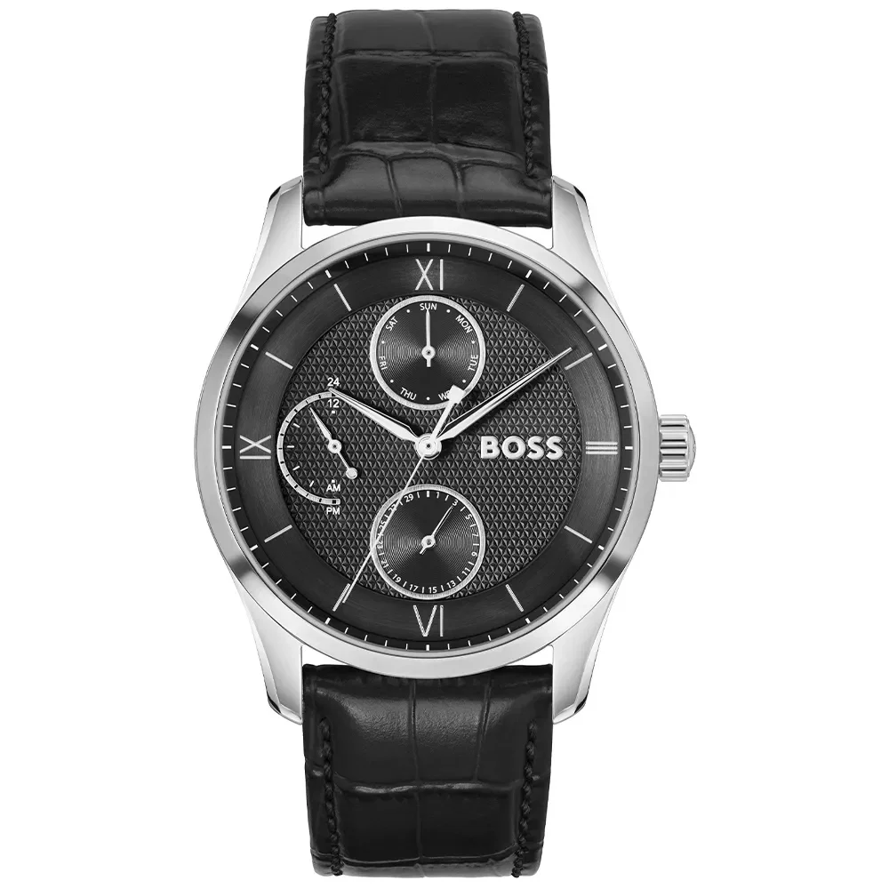 Relógio Hugo Boss Principle Master Masculino Couro Preto 1514272 — imagem 1