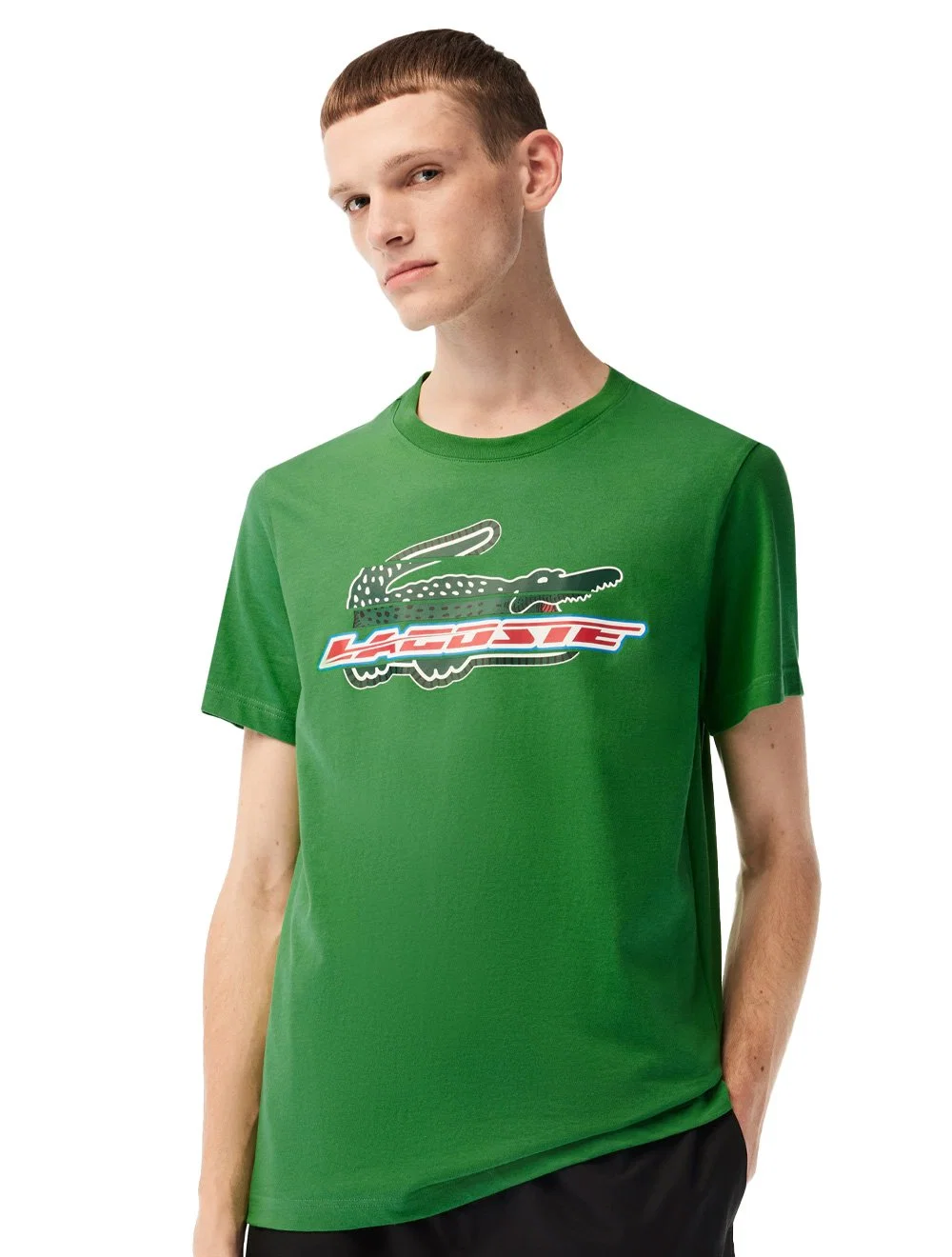 Camiseta Lacoste Masculina Regular Core Active Performance Branded Verde