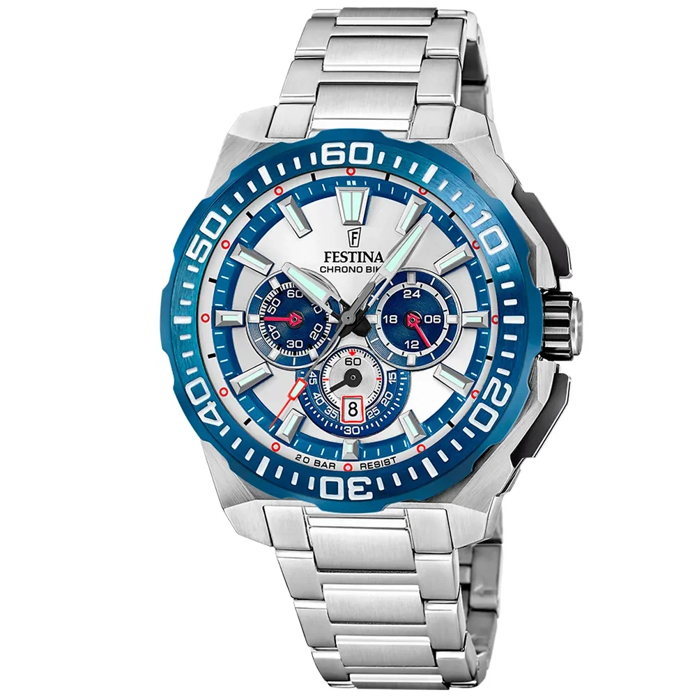 Relógio Festina Masculino em Aço Prateado F20724-1