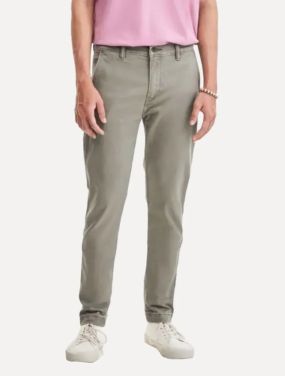 Calça Levis Masculina de Sarja Slim Taper XX Chino Verde Oliva