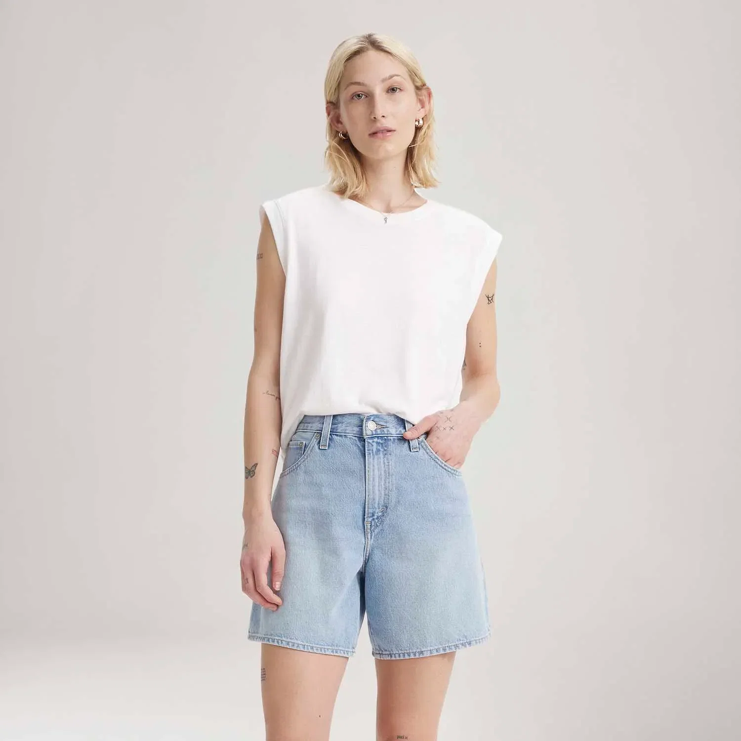 Camiseta Levi's® Muscle Tee Boxy Tank Branca — imagem 1