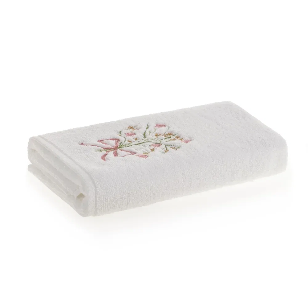 Toalha de Rosto 100% Algodão Delicato Branco