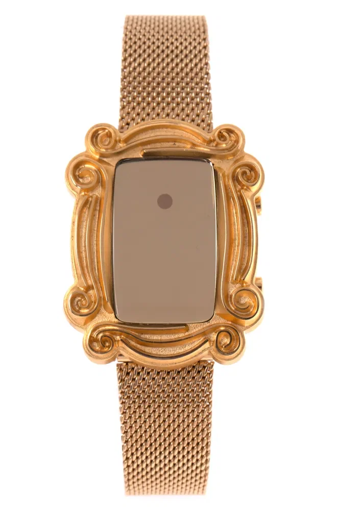 Relógio Digital Feminino Friends Olho Mágico Dourado