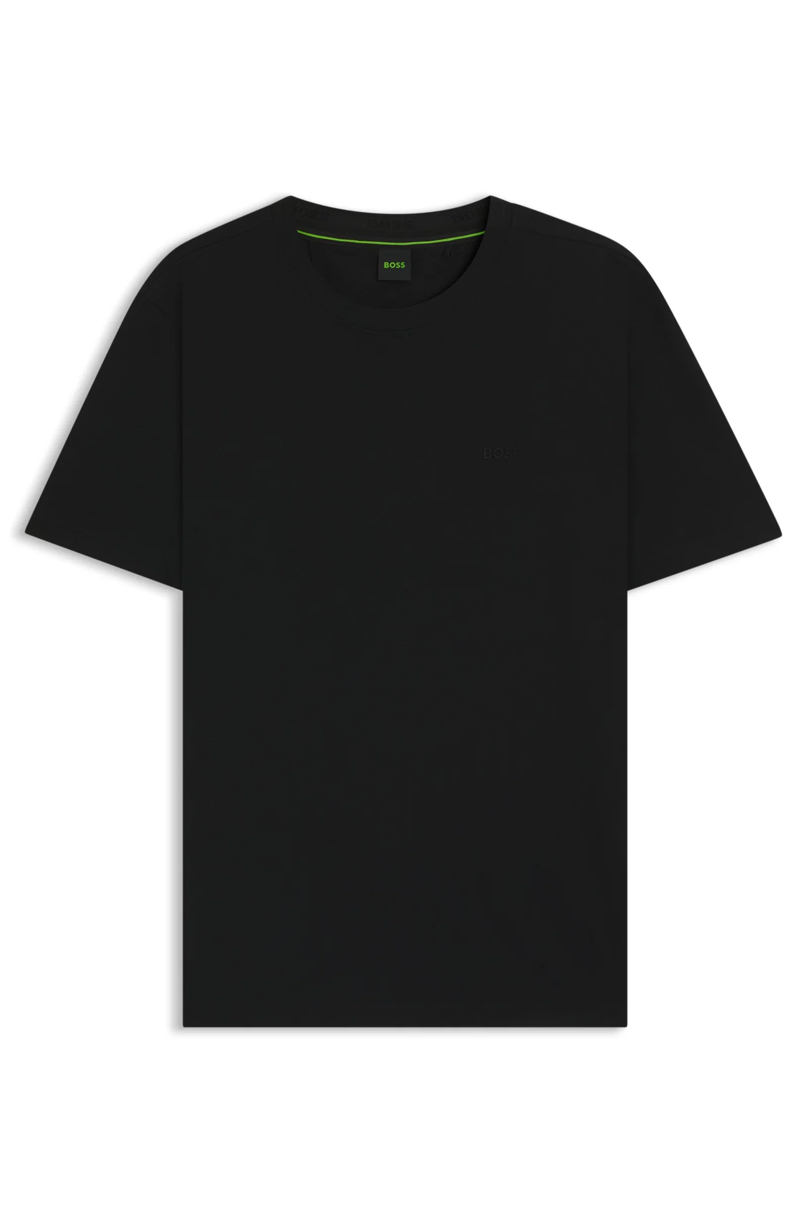 Camiseta De Algodão Piqué Com Tecido Em Jacquard — imagem 1
