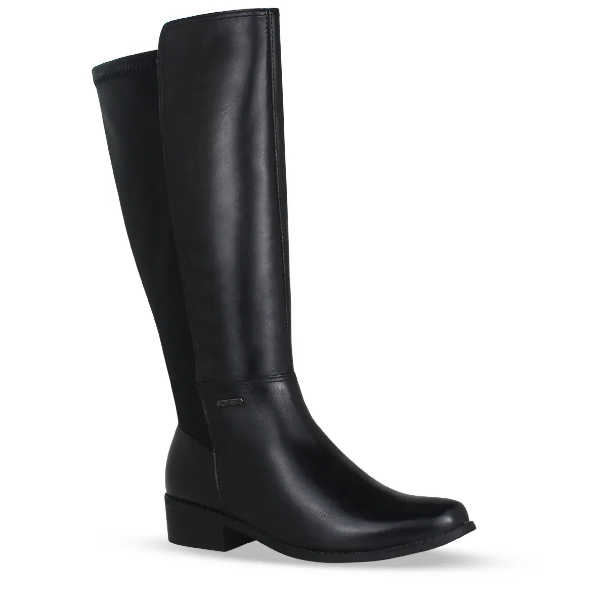 Bota Cano Longo Couro Atanado Napoli Preto — imagem 1