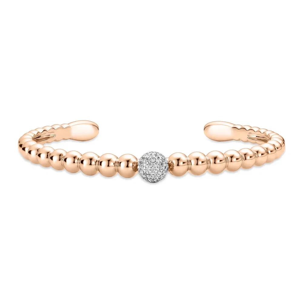 Bracelete Life Serenne em Liga Rosé com banho de Ouro Rosé e Pedra Incolor — imagem 1