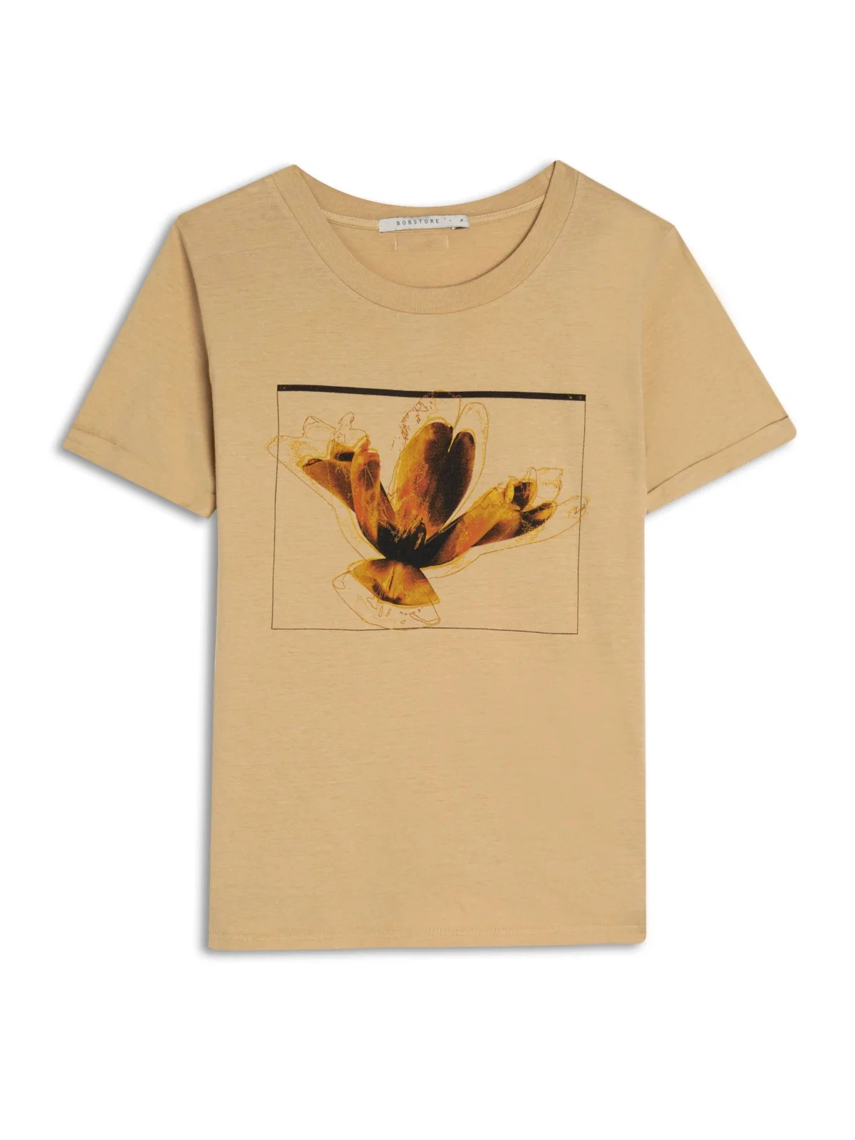 T-Shirt Flor Amarelo Claro