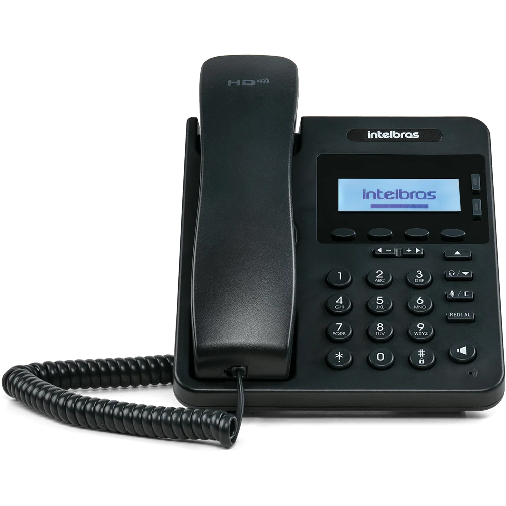 Telefone com Tecnologia IP e Qualidade HD IP S3002 Preto Intelbras