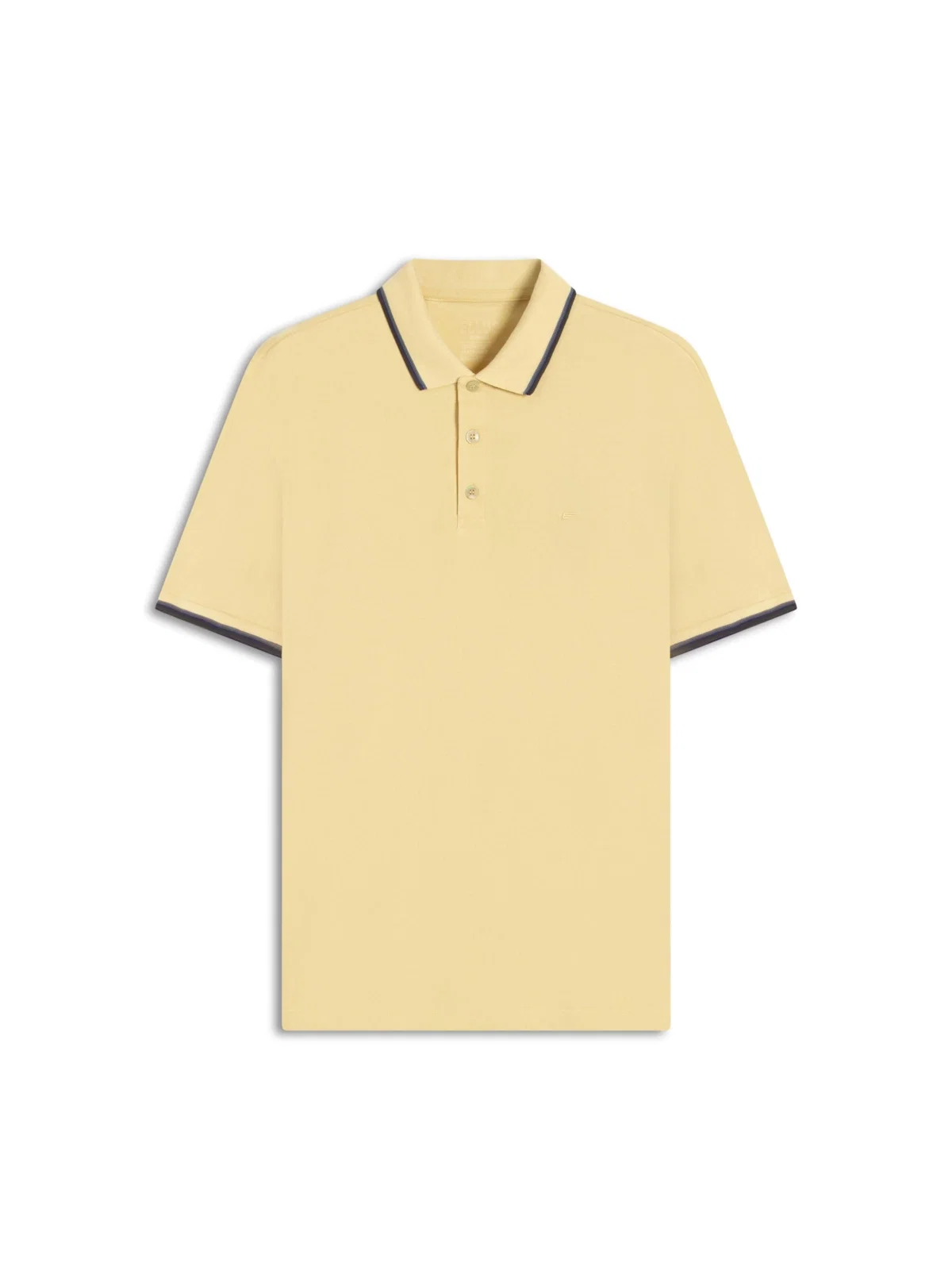 Polo Piquet Easa Friso Amarelo Claro — imagem 1