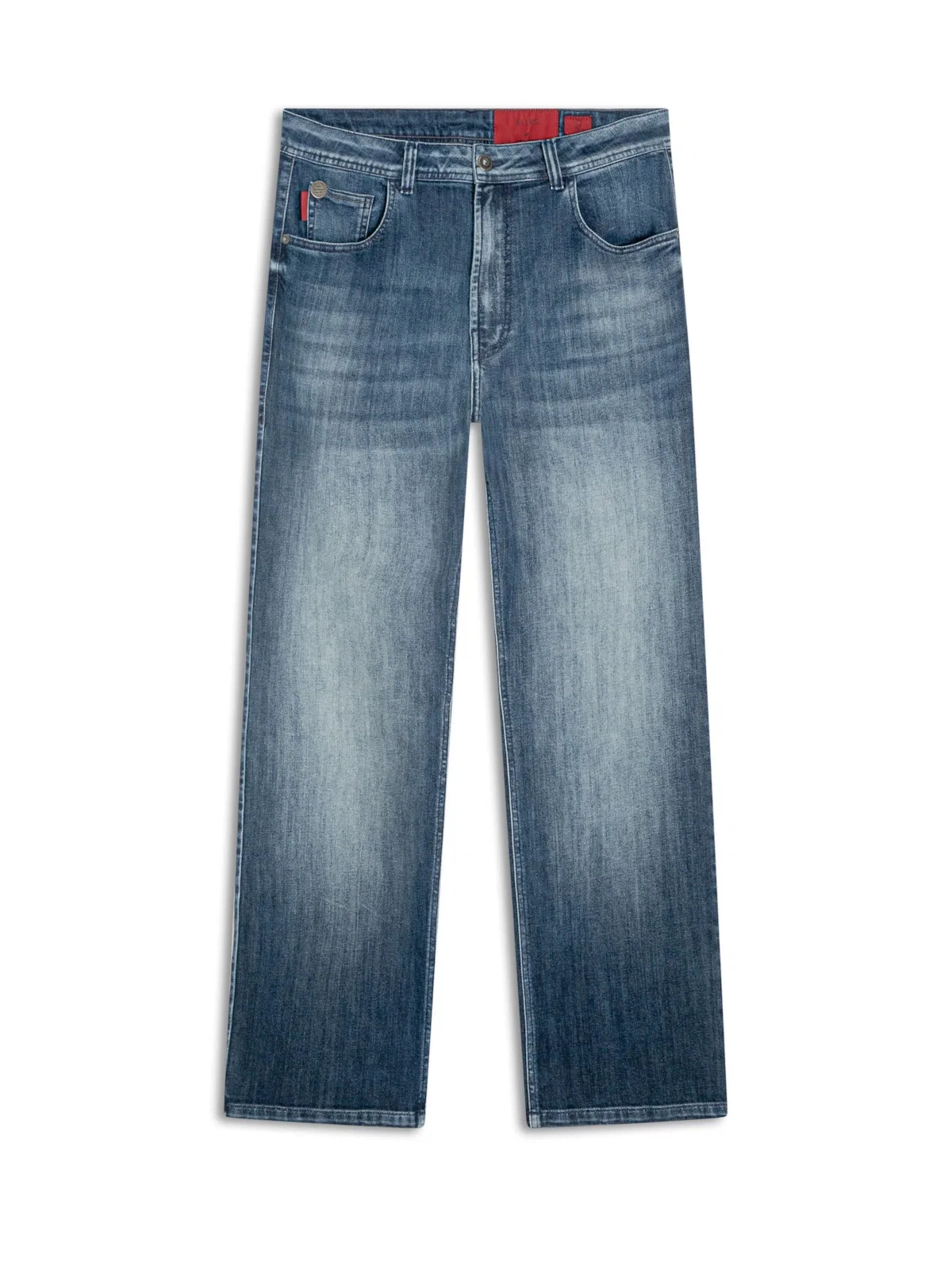 Calça Jeans High Comfort Dark Indigo Lav. Escuro C/ Used — imagem 1