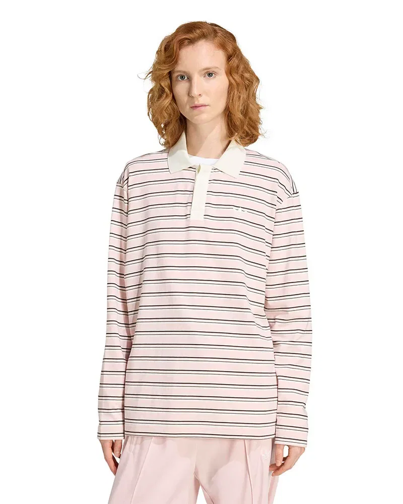 Camisa Adidas Polo Manga Longa Feminina