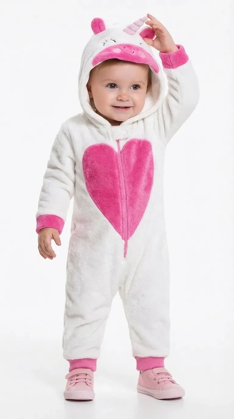 Kigurumi unicórnio em fleece — imagem 1