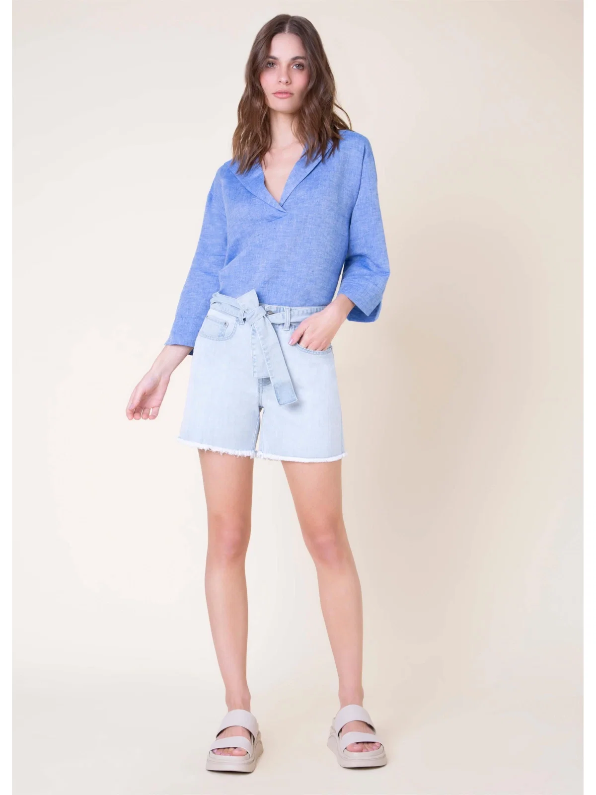 Bermuda Chloe Deep Blue Lav.Claro Destroyer Rebol