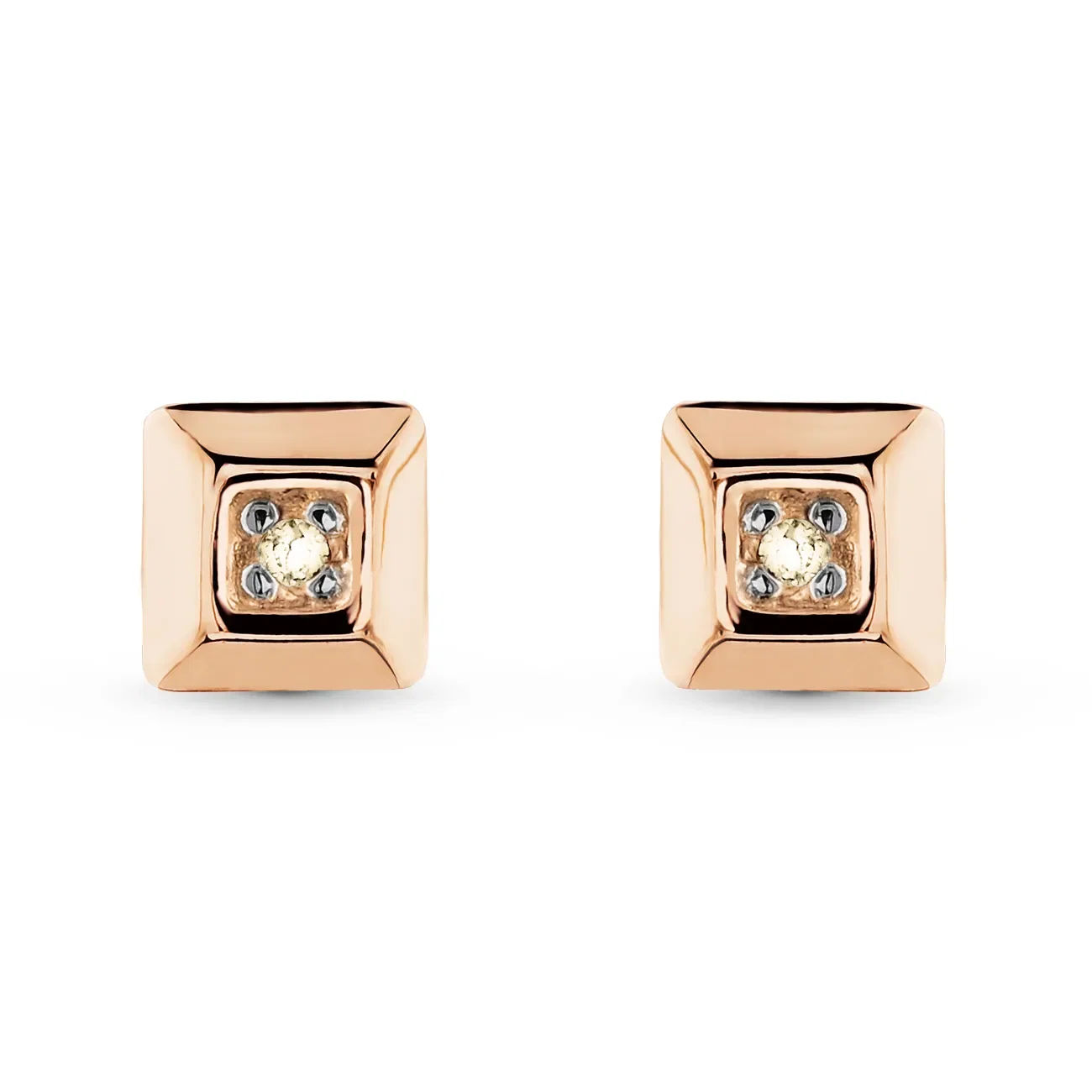 Brinco Way em Ouro Rosé 18k com Diamantes — imagem 1