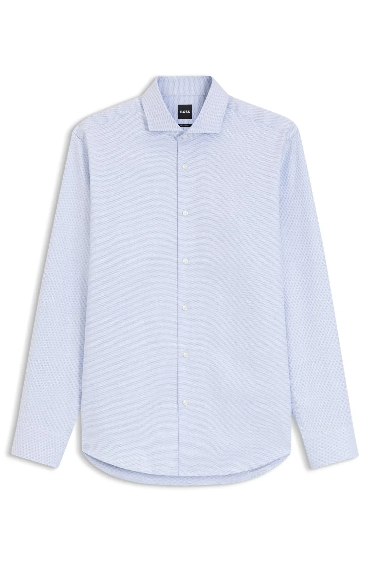 Camisa Social Regular Fit Em Algodão Estruturado
