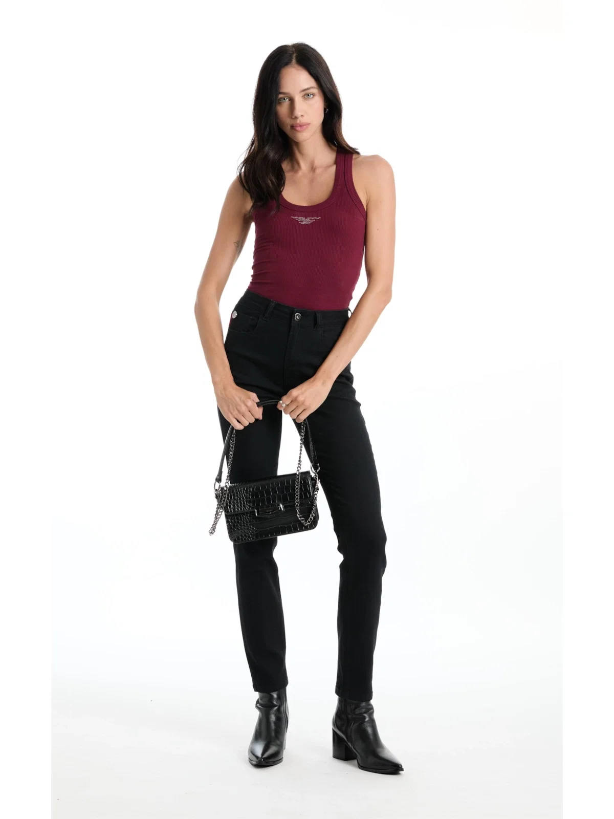 Calça Blend Black Gisele Skinny Lav.Amaciado — imagem 1