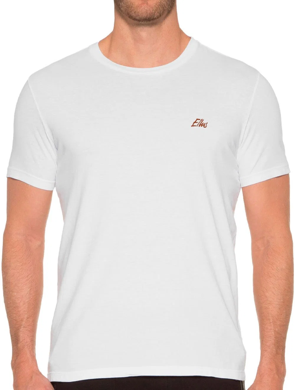 Camiseta Ellus Masculina Cotton Fine Aquarela Classic Branca