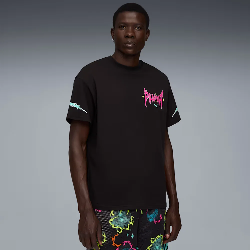 Camiseta de Basquete I Puma x RICK AND MORTY Masculina — imagem 1