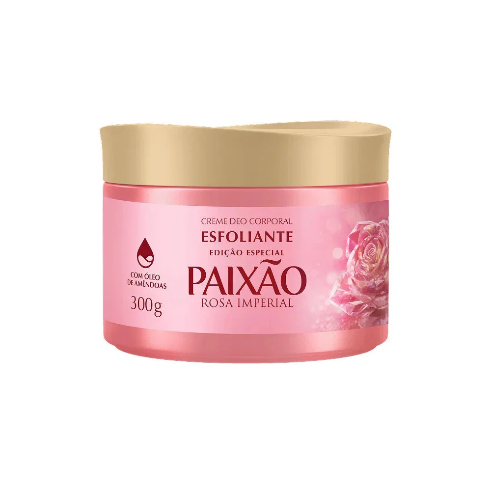 Loção Esfoliante Paixão Rosa Imperial 300g