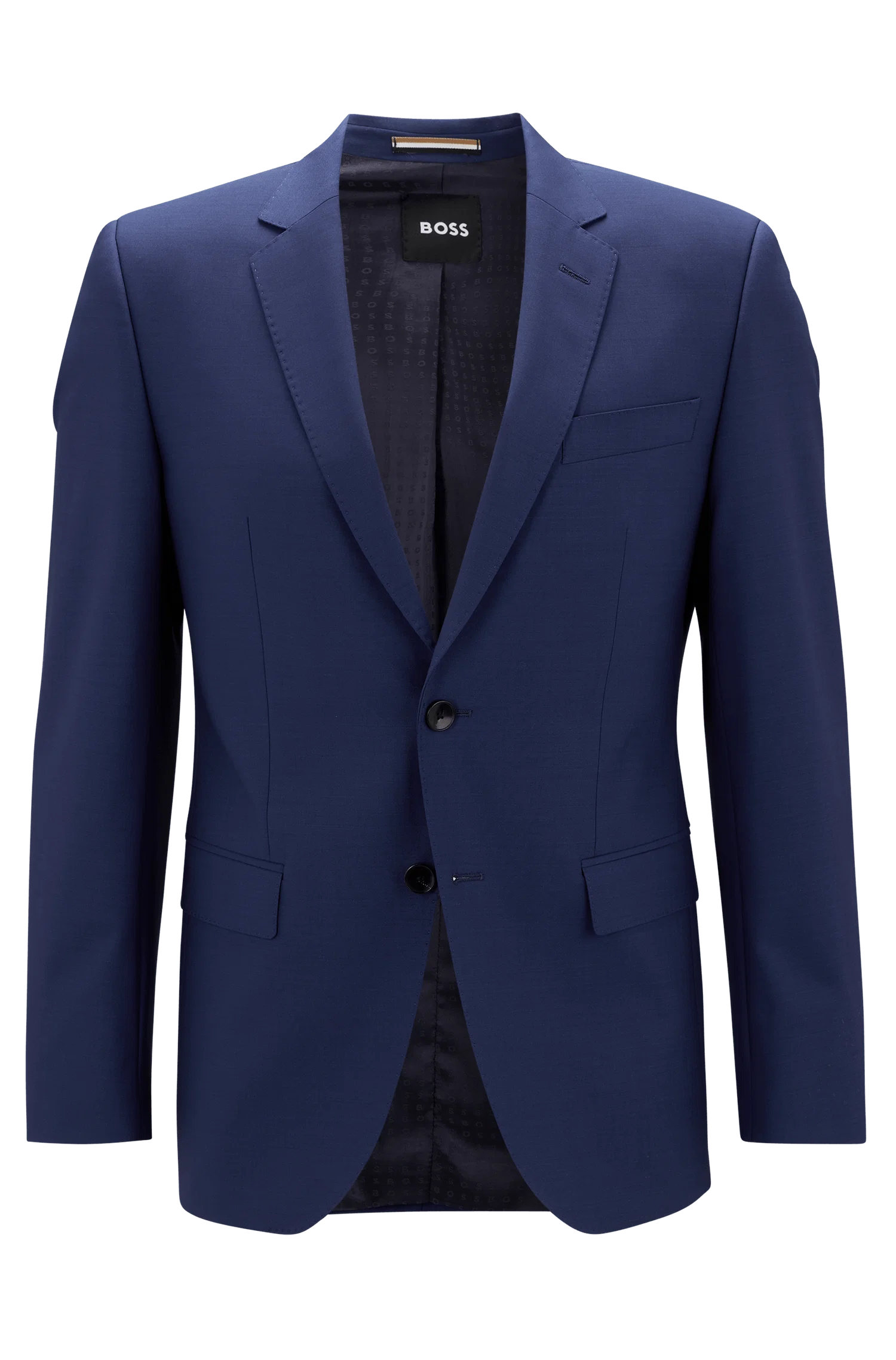 Blazer Slim Fit Em Lã Virgem Stretch — imagem 1