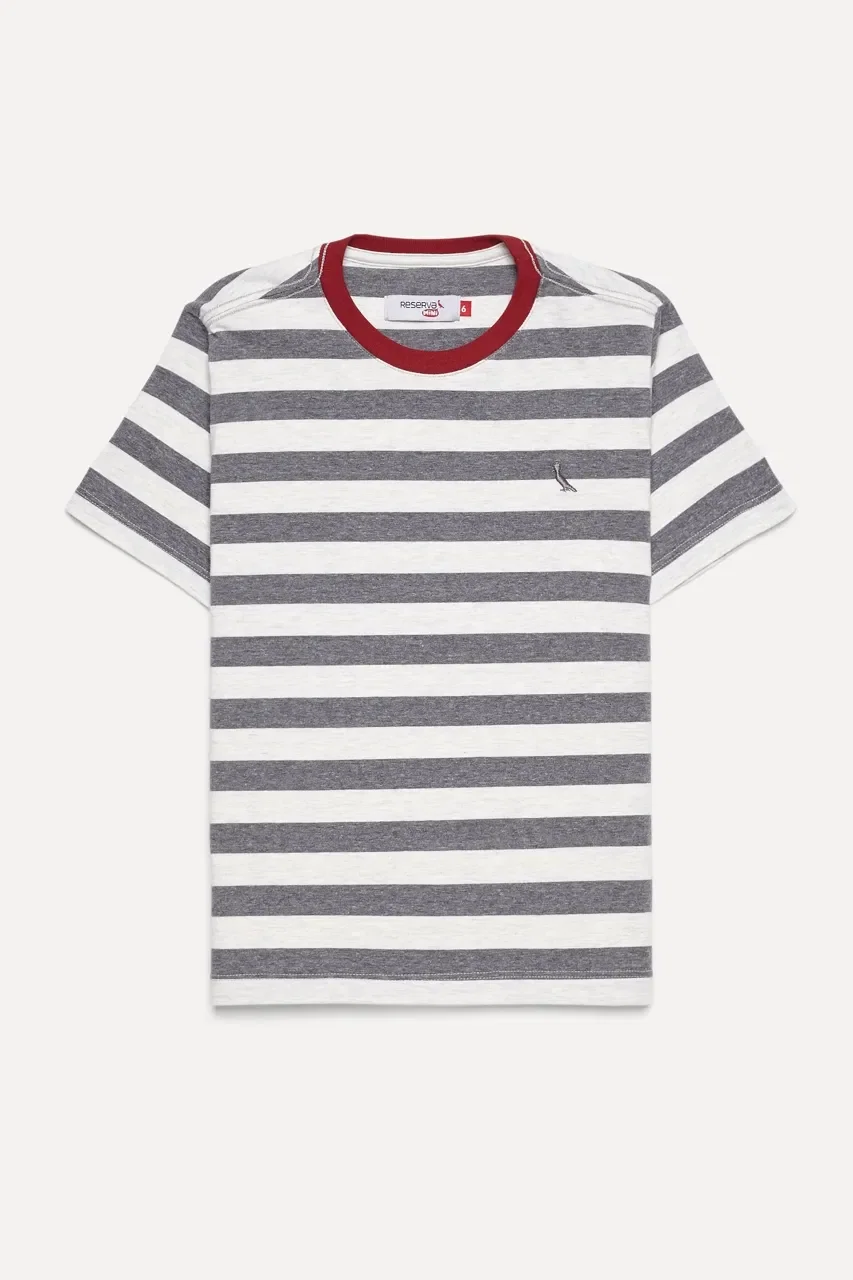 Camiseta RESERVA MINI Listra Gola Constraste