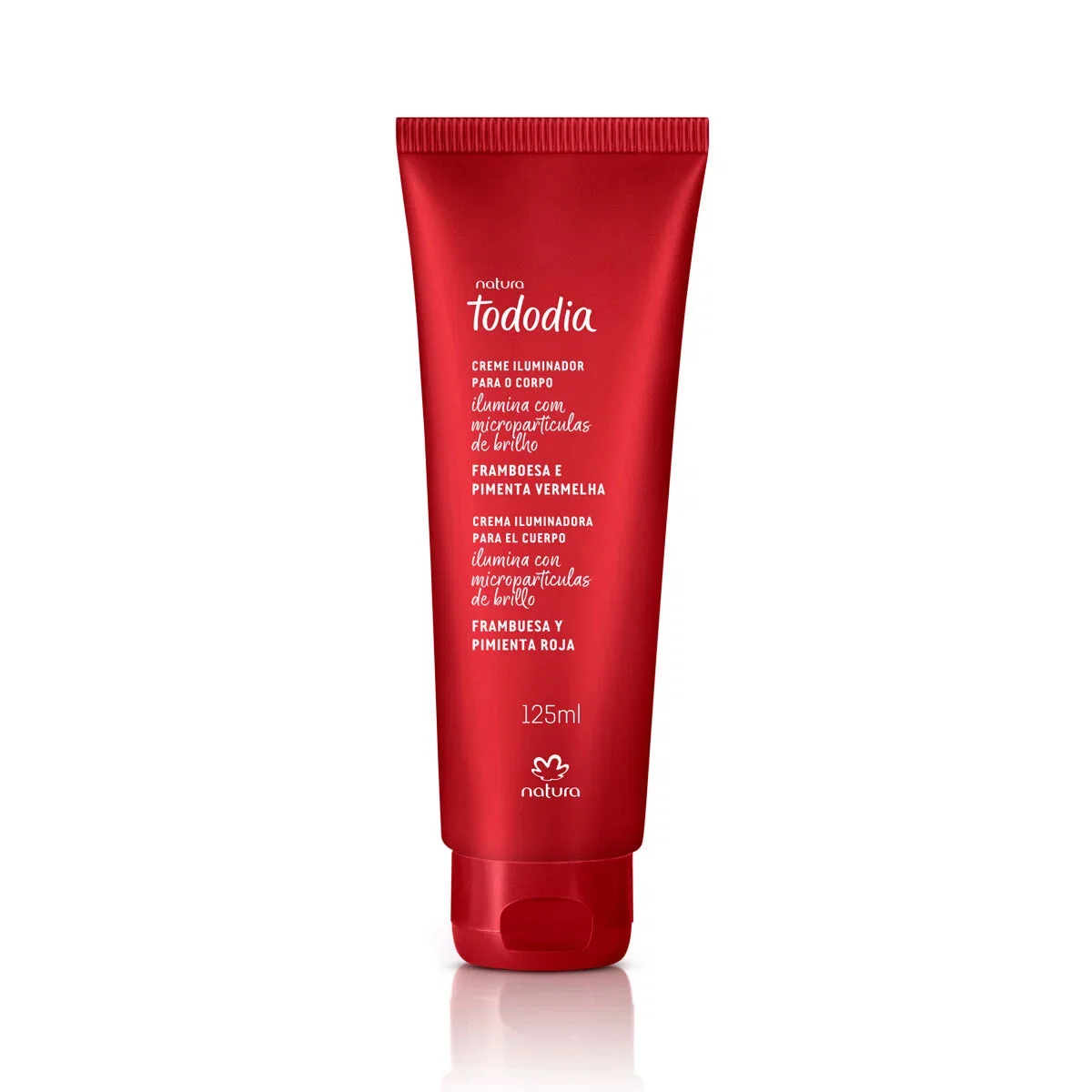 Desodorante Hidratante Corporal Iluminador Tododia Framboesa e Pimenta Vermelha 125 ml