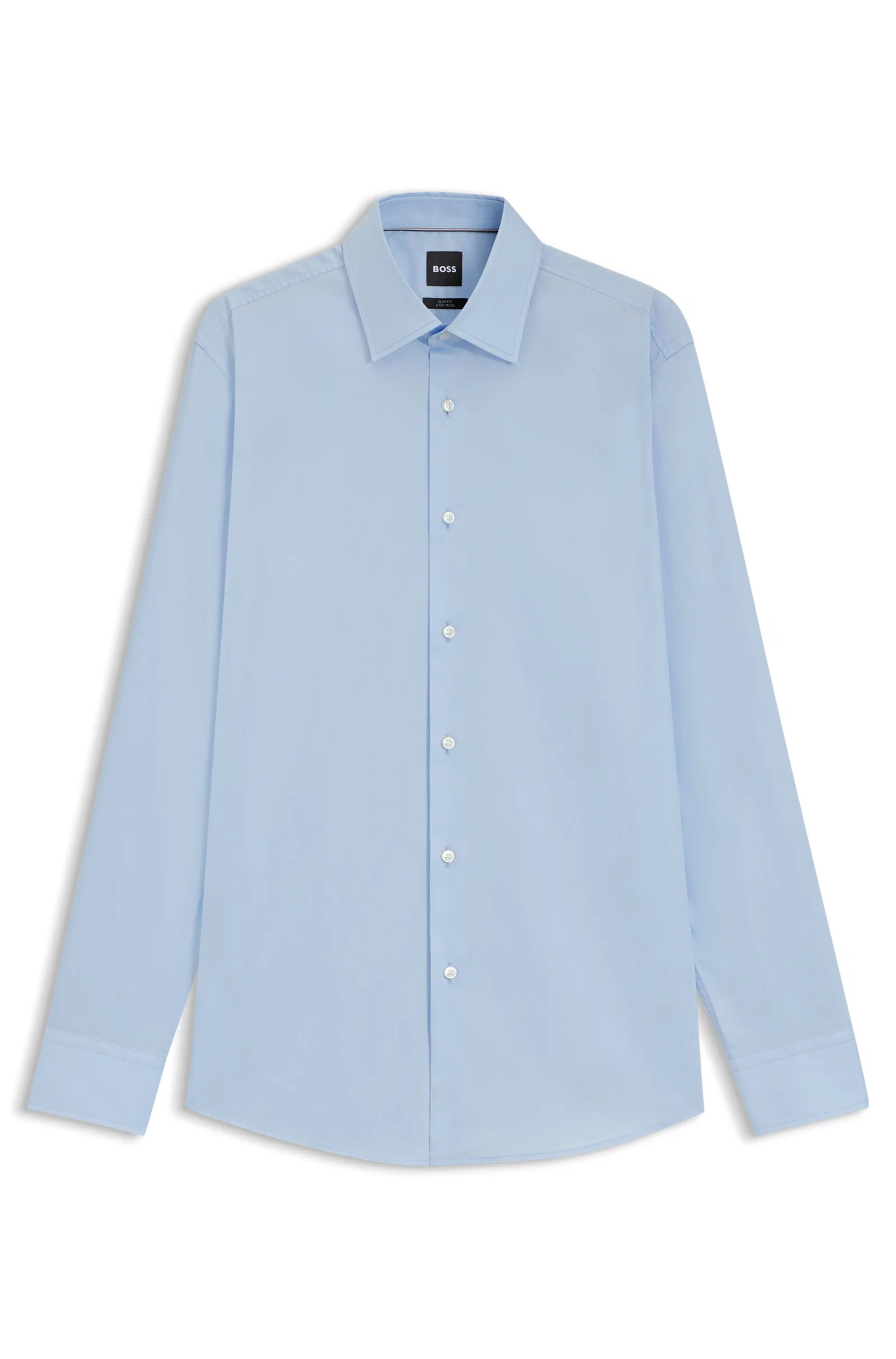 Camisa Slim Fit Em Popelina De Algodão — imagem 1