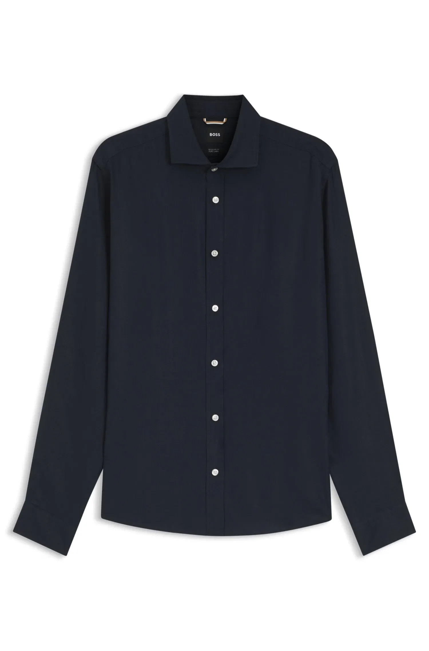 Camisa Regular Fit Em Linho Lavado